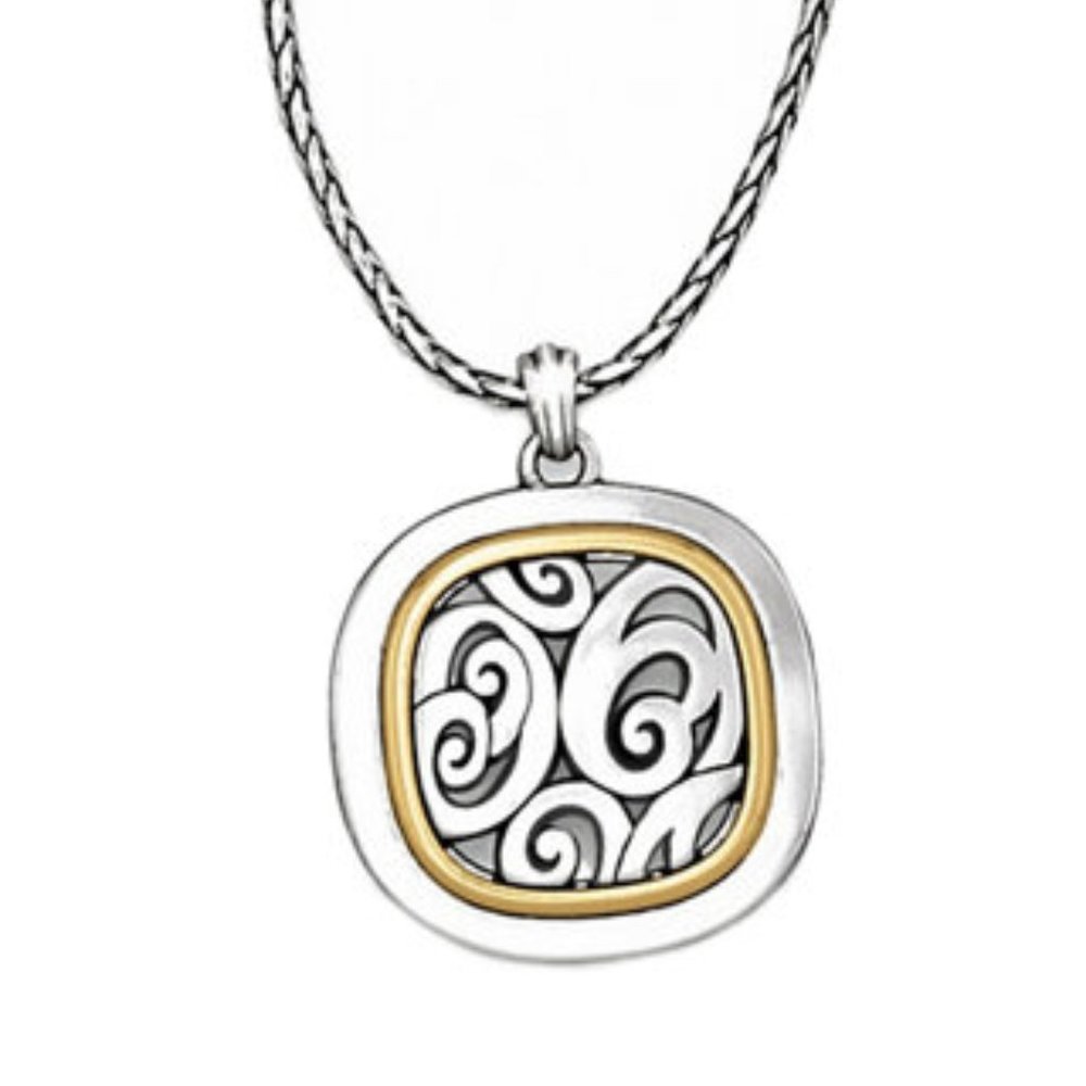 Brighton Spin Master two-tone reversible necklace
